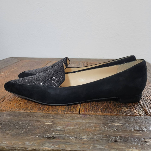 Nine West Shoes - Nine West 'Abay' Pointed Toe Glitter Flats